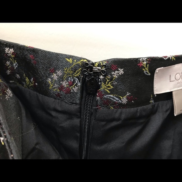 Loft skirt - satin and « embroidery » - delicate motif - - Picture 8 of 8